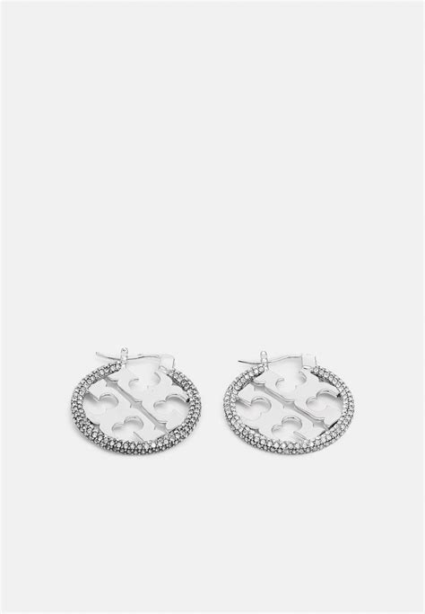 tory burch silver hoop earrings.